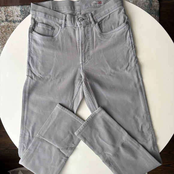Faherty Stretch Terry 5-Pocket Pant Iron Gray Men’s 30x33 Slim Fit NWOT - Picture 1 of 6